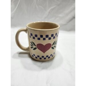 Vintage CCC England 80s Heart Grandma Coffee Mug Tea Cup Ceramic